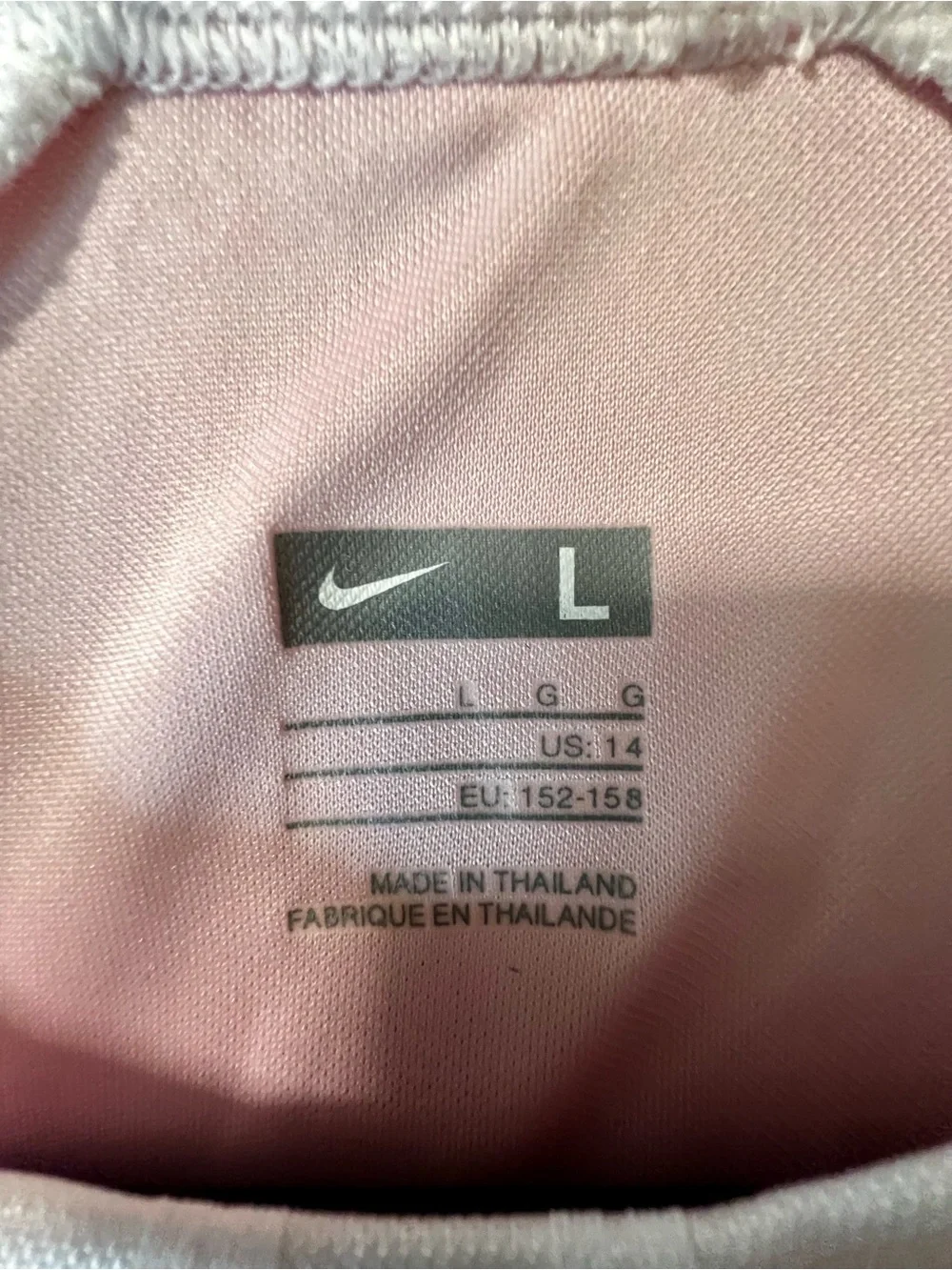 Nike Pink Short-Sleeve Performance Tee with White Trim
